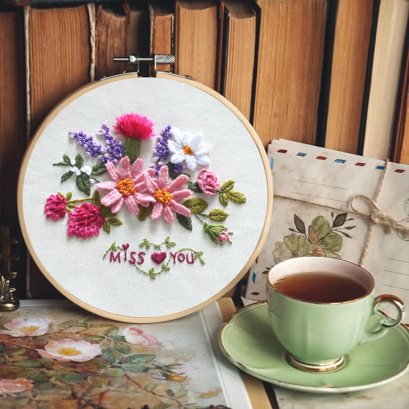 Rubbyoo Embroidery Kit - Miss You
