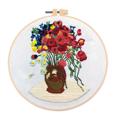 Rubbyoo Embroidery Kit - Poppy Flower