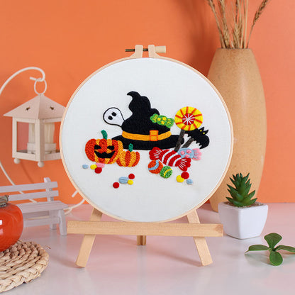 Spooky Halloween Embroidery Kit: Craft Your Spooky Masterpieces
