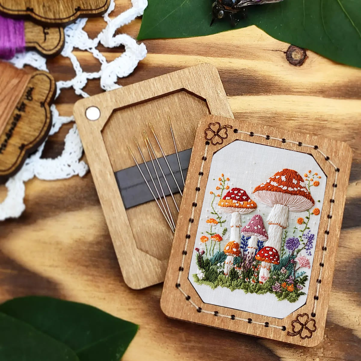 Rubbyoo Embroidery Kit- Mushroom Plant