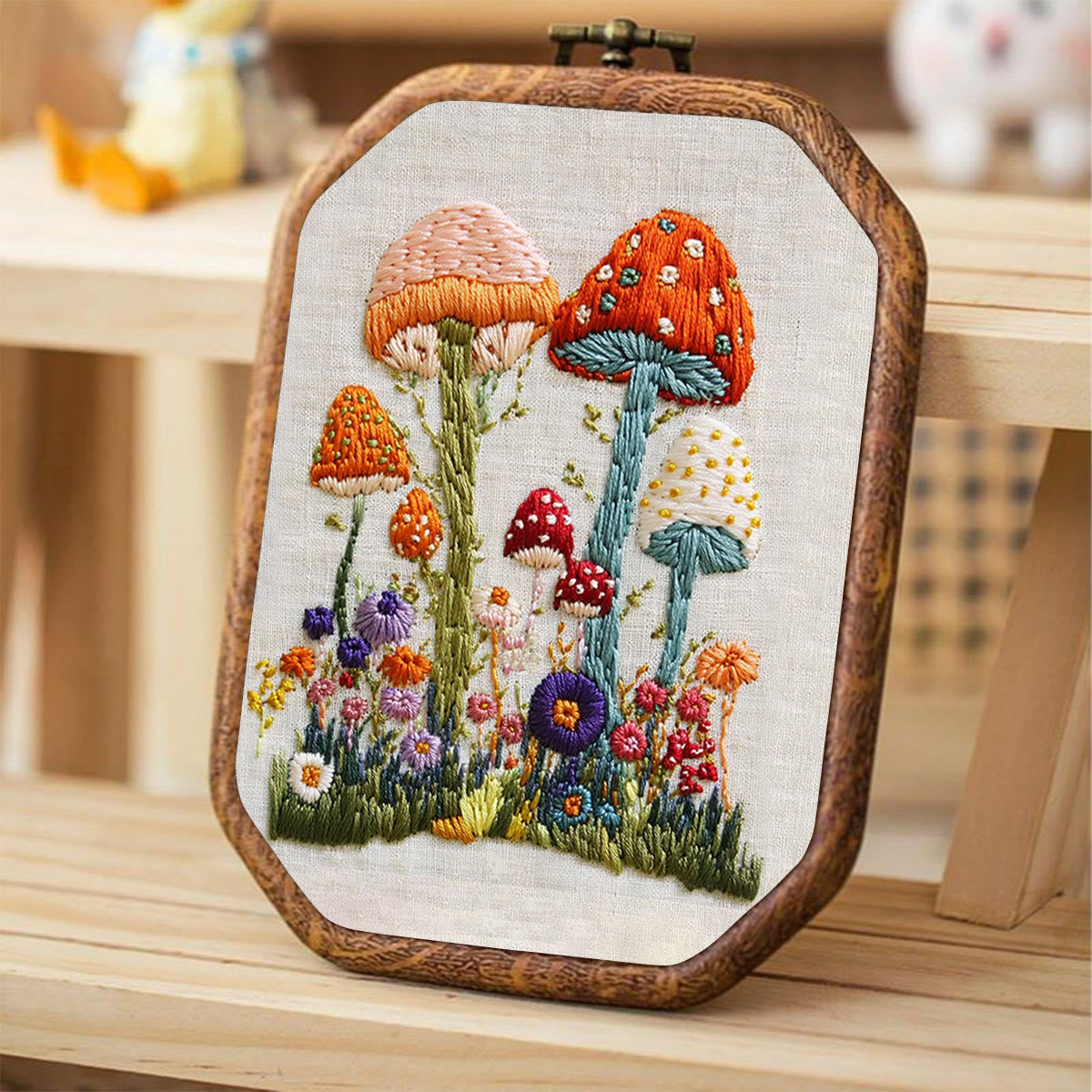 Rubbyoo Embroidery Kit- Mushroom Plant 2