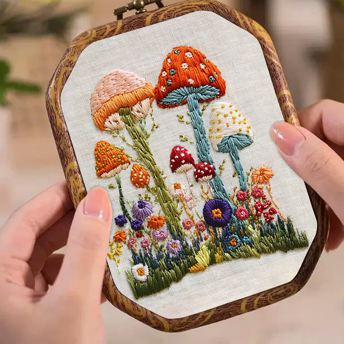 Rubbyoo Embroidery Kit- Mushroom Plant 2