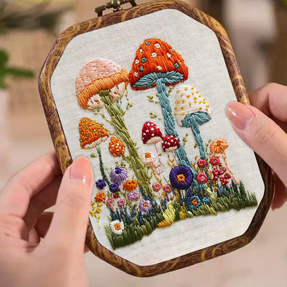 Rubbyoo Embroidery Kit- Mushroom Plant 2