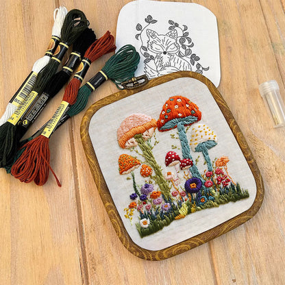 Rubbyoo Embroidery Kit- Mushroom Plant 2