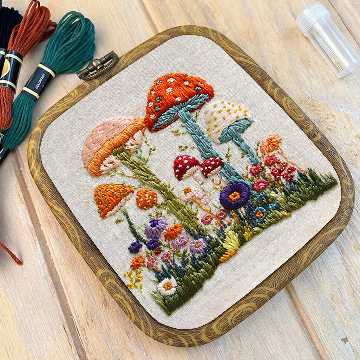 Rubbyoo Embroidery Kit- Mushroom Plant 2