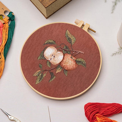 Rubbyoo Embroidery Kit-  Apple