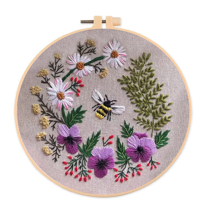 Rubbyoo Embroidery Kit-   Honey Bee Garden