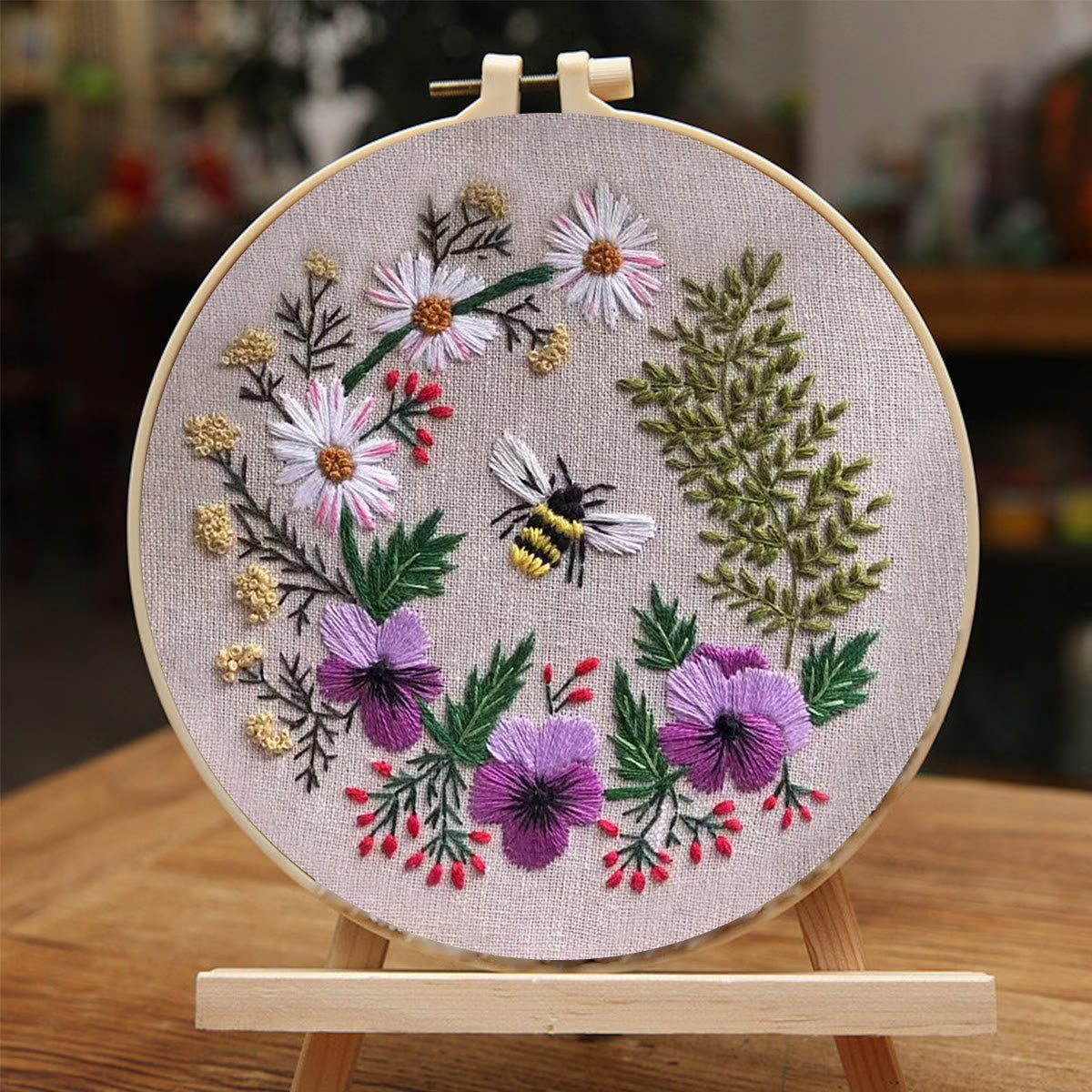 Rubbyoo Embroidery Kit-   Honey Bee Garden