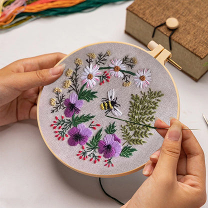 Rubbyoo Embroidery Kit-   Honey Bee Garden