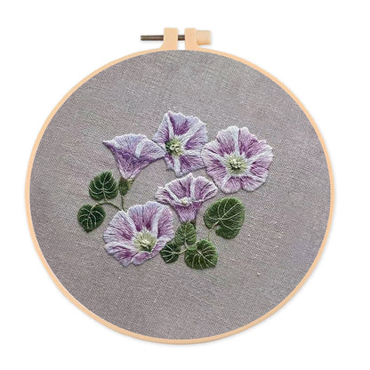 Rubbyoo Embroidery Kit- Mini Purple Hortensia