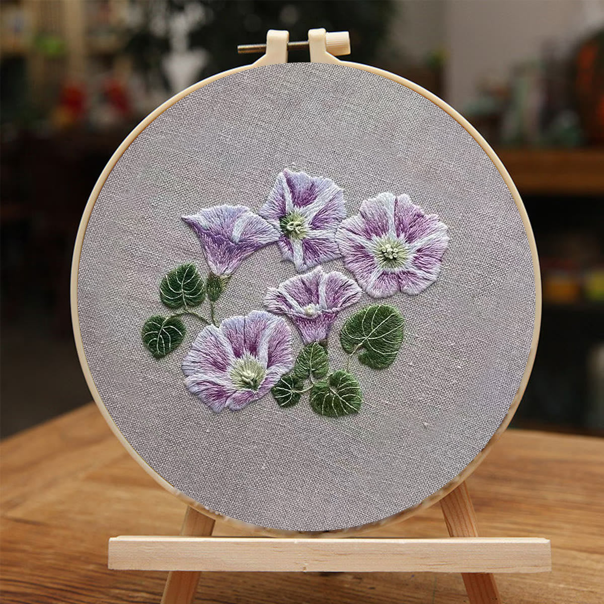 Rubbyoo Embroidery Kit- Mini Purple Hortensia