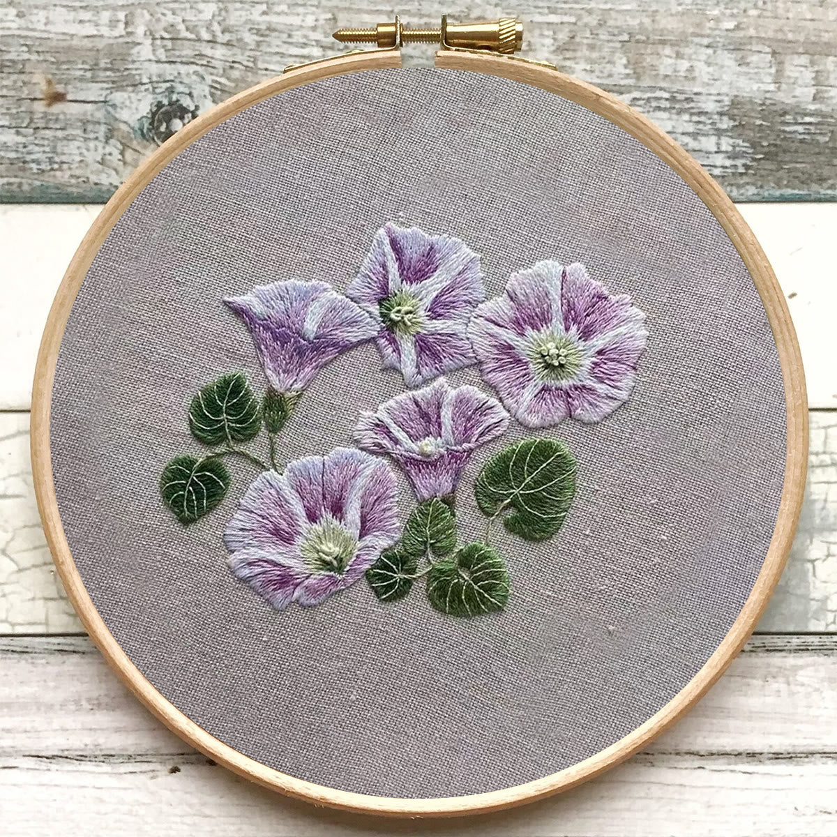 Rubbyoo Embroidery Kit- Mini Purple Hortensia