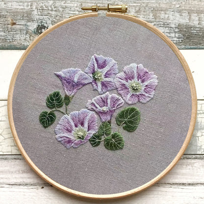 Rubbyoo Embroidery Kit- Mini Purple Hortensia