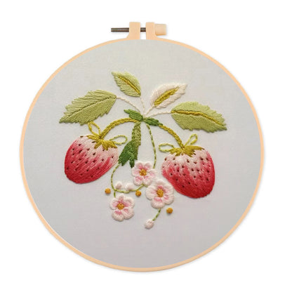 Rubbyoo Embroidery Kit-  Strawberry Blossoms