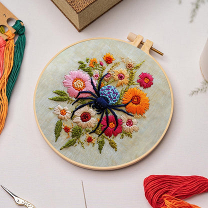 Rubbyoo Embroidery Kit-  Insects Spring Flowers