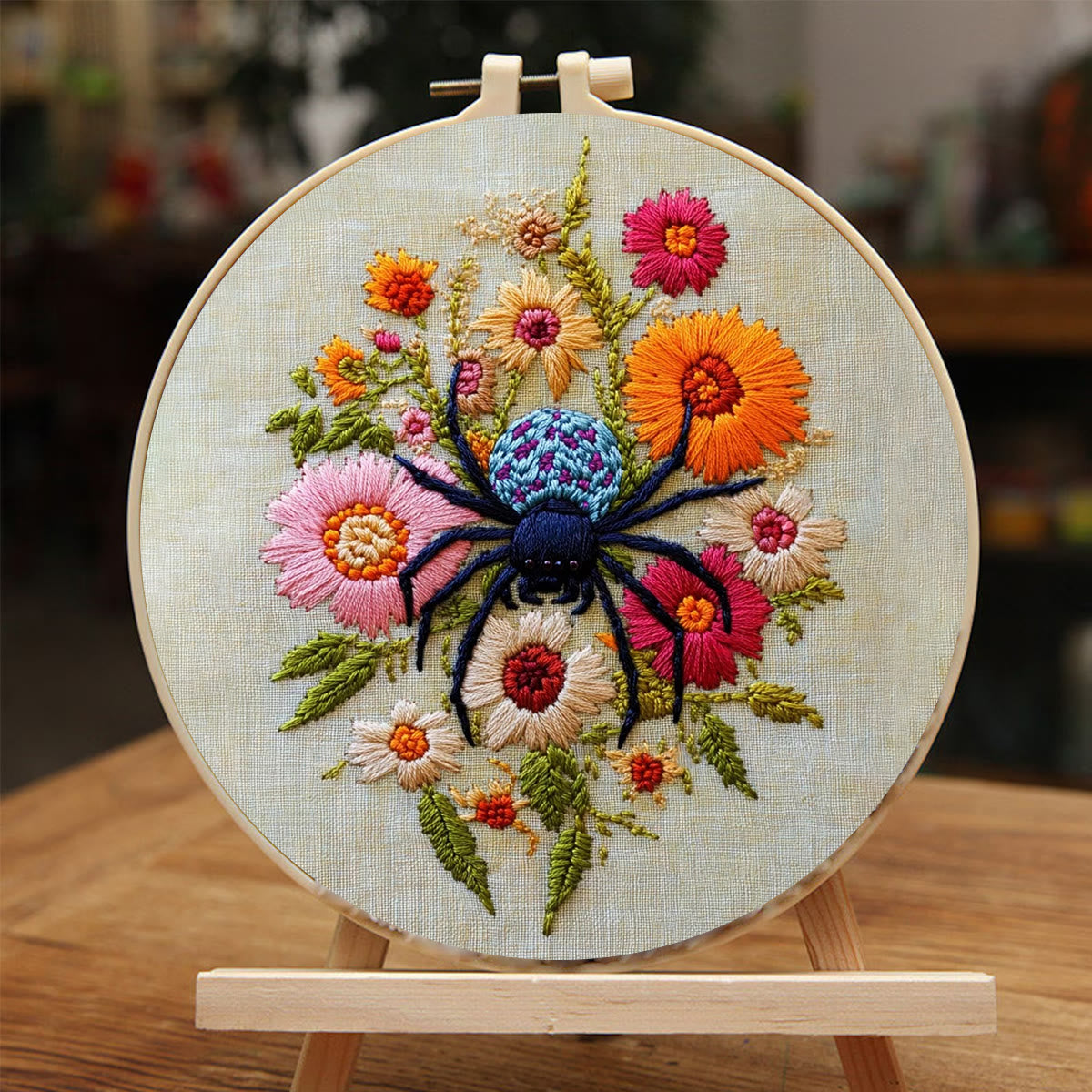 Rubbyoo Embroidery Kit-  Insects Spring Flowers