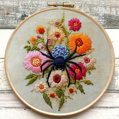 Rubbyoo Embroidery Kit-  Insects Spring Flowers