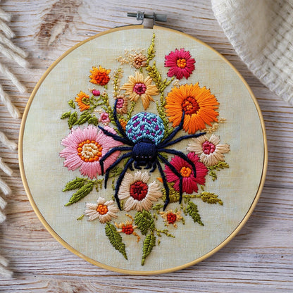 Rubbyoo Embroidery Kit-  Insects Spring Flowers
