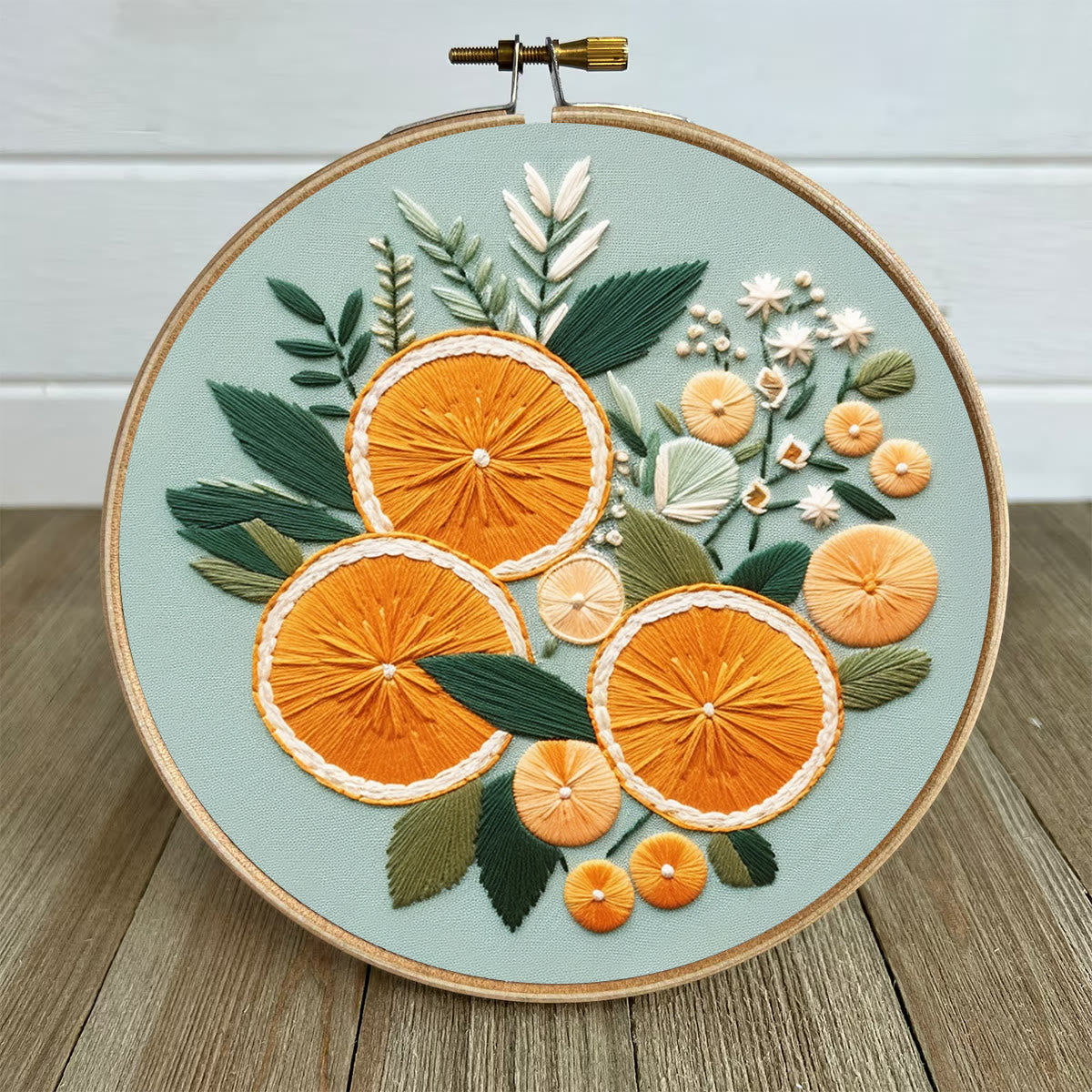 Rubbyoo Embroidery Kit- Oranges