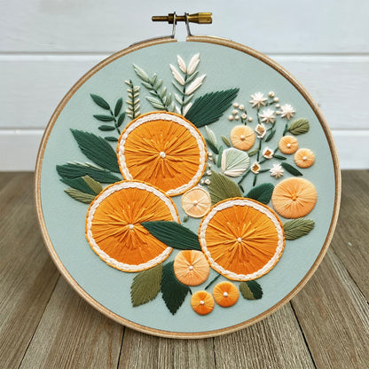 Rubbyoo Embroidery Kit- Oranges