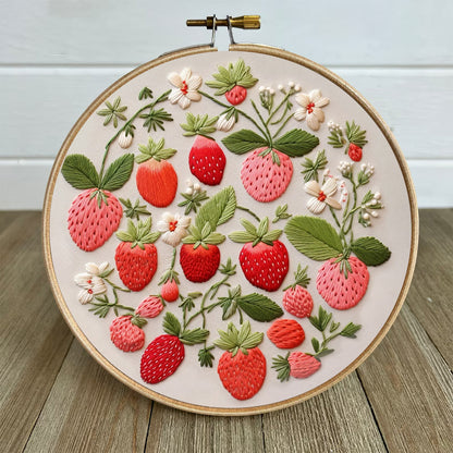 Rubbyoo Embroidery Kit-  Strawberries