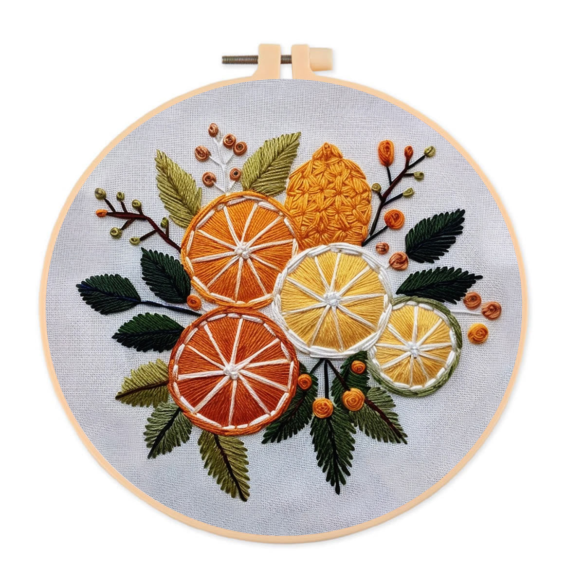 Rubbyoo Embroidery Kit- Orange Slices