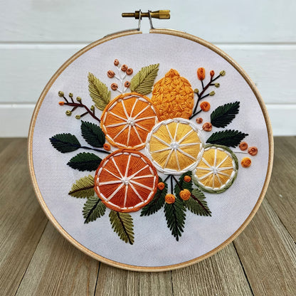 Rubbyoo Embroidery Kit- Orange Slices