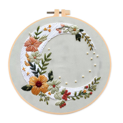 Rubbyoo Embroidery Kit- Flower Moon