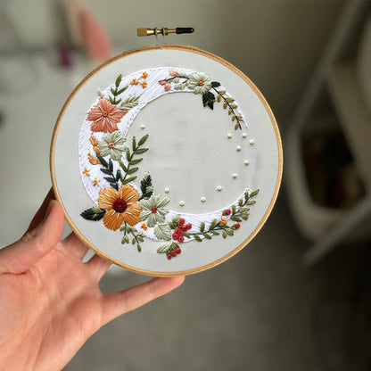 Rubbyoo Embroidery Kit- Flower Moon