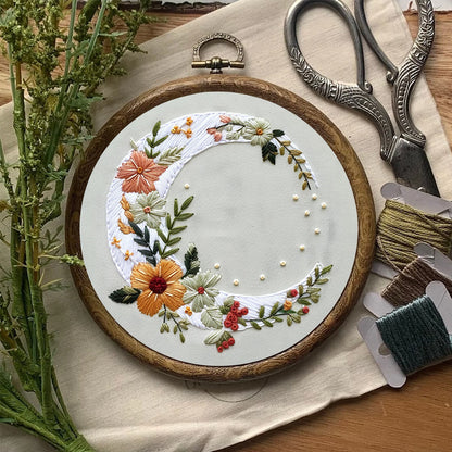 Rubbyoo Embroidery Kit- Flower Moon