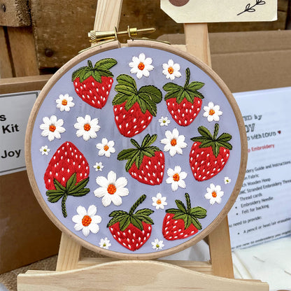 Rubbyoo Embroidery Kit- Sweet Strawberries