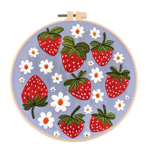 Rubbyoo Embroidery Kit- Sweet Strawberries