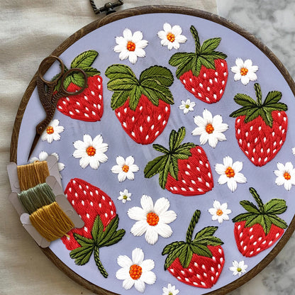 Rubbyoo Embroidery Kit- Sweet Strawberries