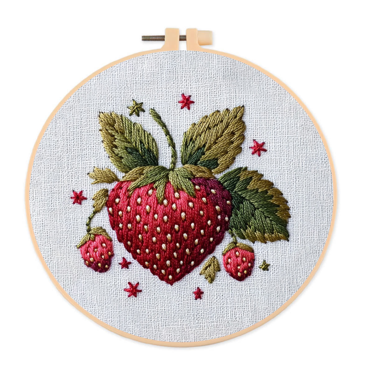 Rubbyoo Embroidery Kit- Cute Strawberry