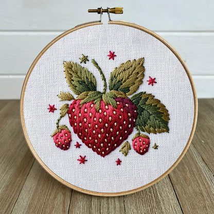 Rubbyoo Embroidery Kit- Cute Strawberry