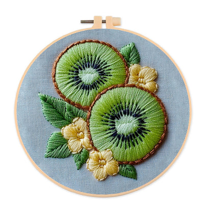 Rubbyoo Embroidery Kit-  Kiwi Fruit