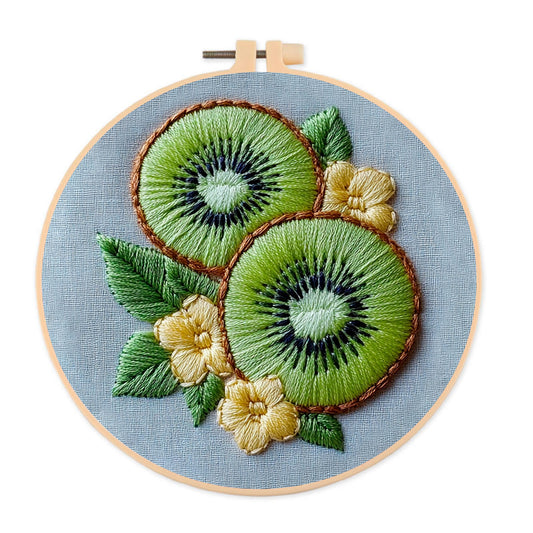Rubbyoo Embroidery Kit-  Kiwi Fruit