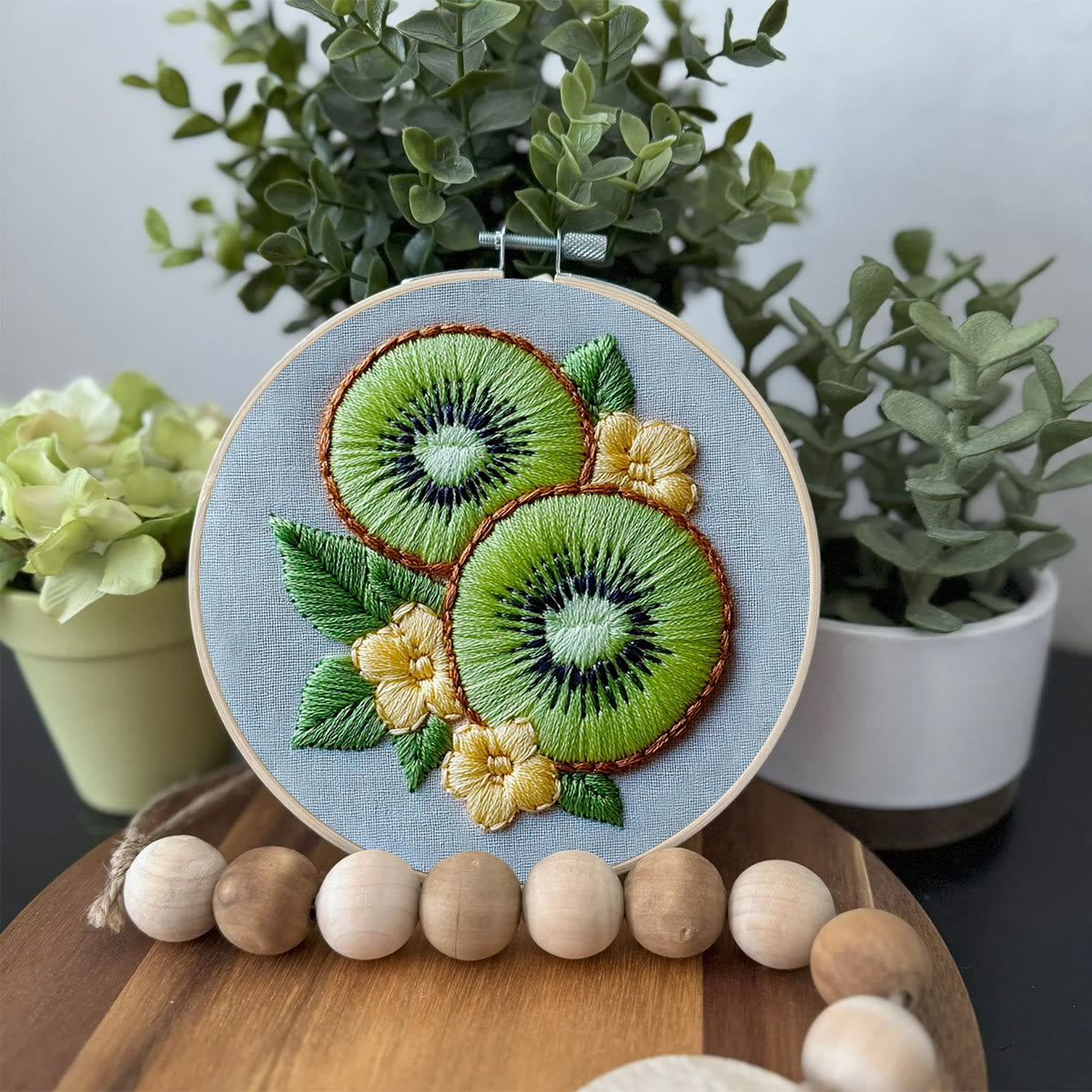 Rubbyoo Embroidery Kit-  Kiwi Fruit