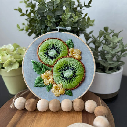 Rubbyoo Embroidery Kit-  Kiwi Fruit