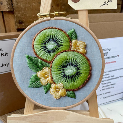 Rubbyoo Embroidery Kit-  Kiwi Fruit
