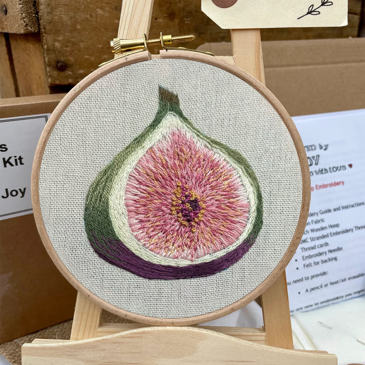 Rubbyoo Embroidery Kit- Fig