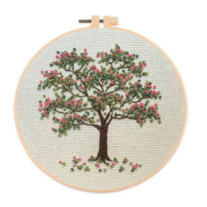 Rubbyoo Embroidery Kit-  Pink Flower Tree