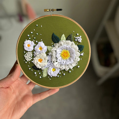 Rubbyoo Embroidery Kit-  Daisy Starter Kit For Craft Lover
