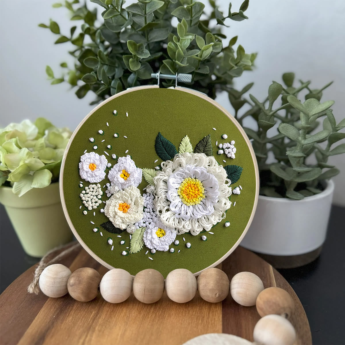 Rubbyoo Embroidery Kit-  Daisy Starter Kit For Craft Lover