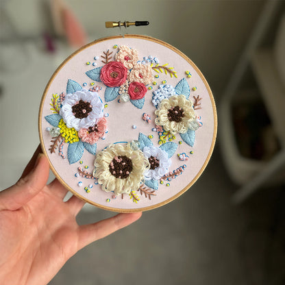 Rubbyoo Embroidery Kit-  Flower Garland Starter Kit For Craft Lover