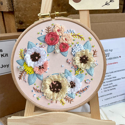 Rubbyoo Embroidery Kit-  Flower Garland Starter Kit For Craft Lover