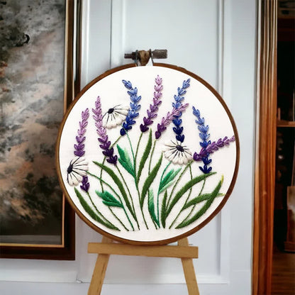 Rubbyoo Embroidery Kit - Floral Diy Craft Kits