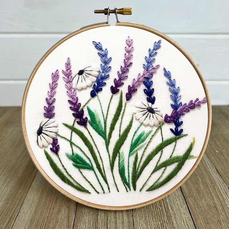 Rubbyoo Embroidery Kit - Floral Diy Craft Kits