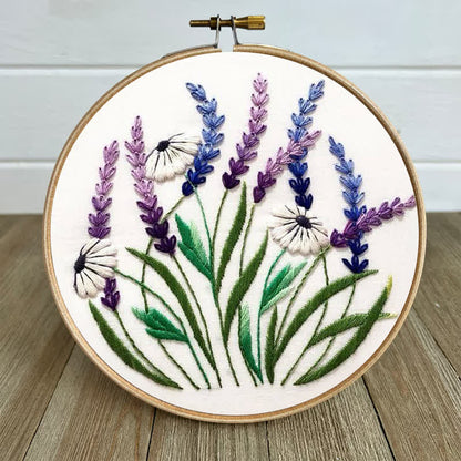 Rubbyoo Embroidery Kit - Floral Diy Craft Kits
