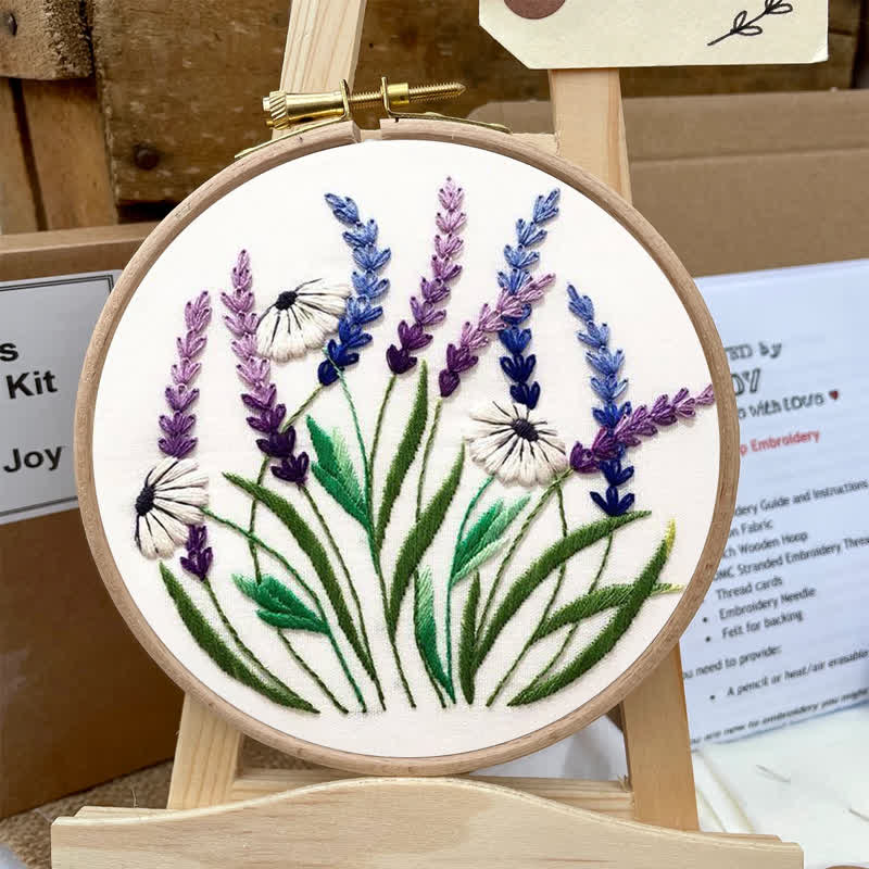 Rubbyoo Embroidery Kit - Floral Diy Craft Kits